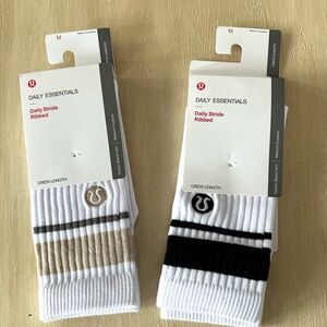 lululemon athletica Daily Essentials Crew Socks - MED NWT